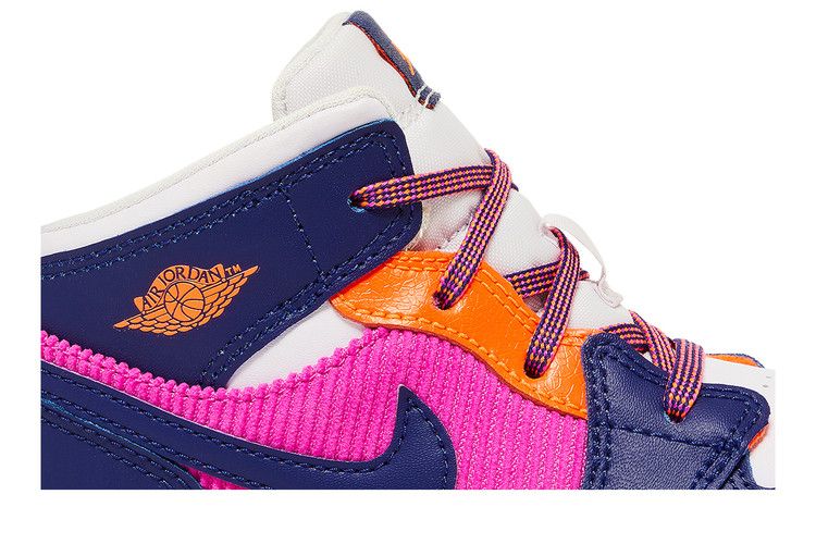 Кроссовки Air Jordan Air Jordan 1 Mid TD 'Regency Purple Fire Pink', розовый — фото 3