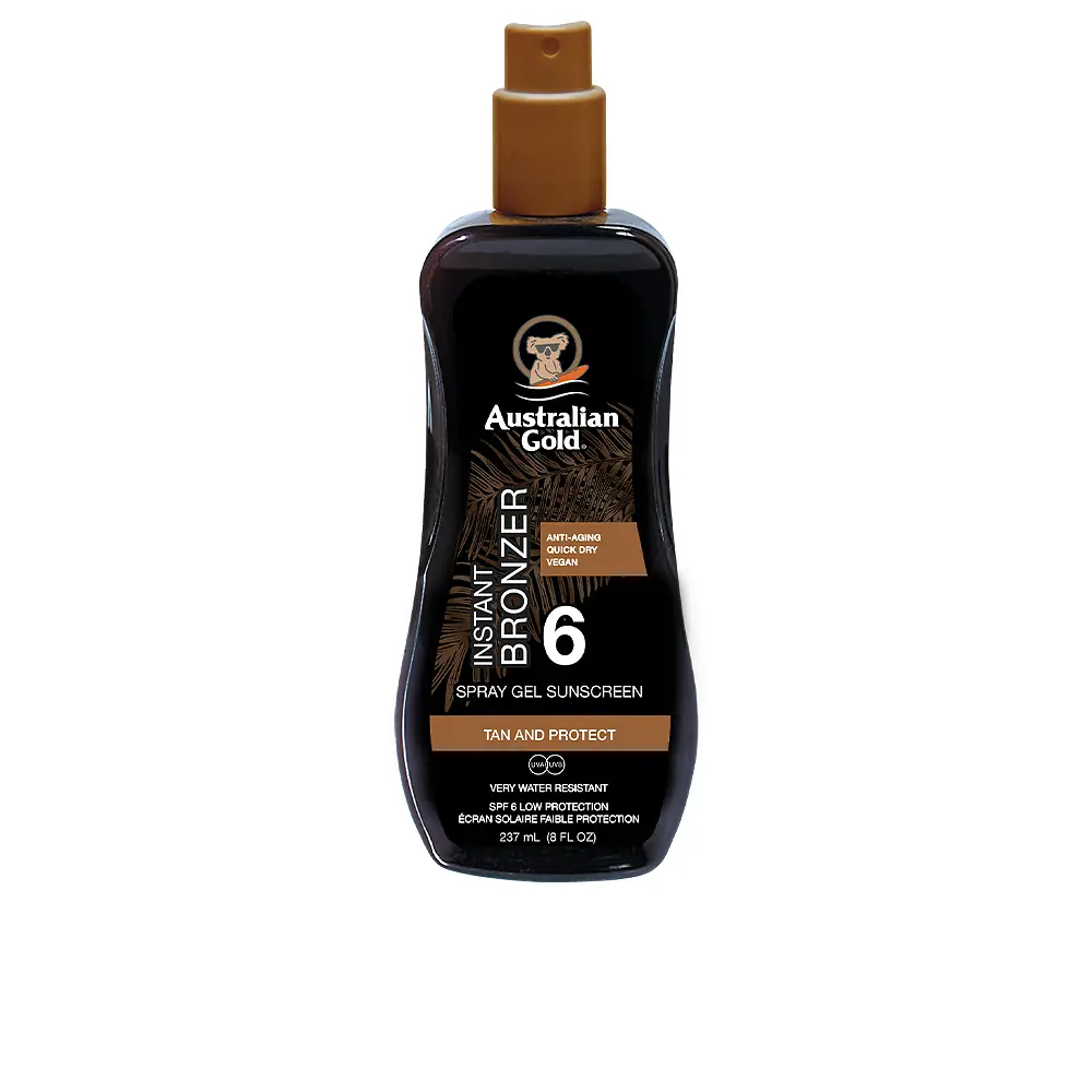 

Солнцезащитный крем Sunscreen Spray Gel With Instant Bronzer Spf6 Australian Gold, 237 мл