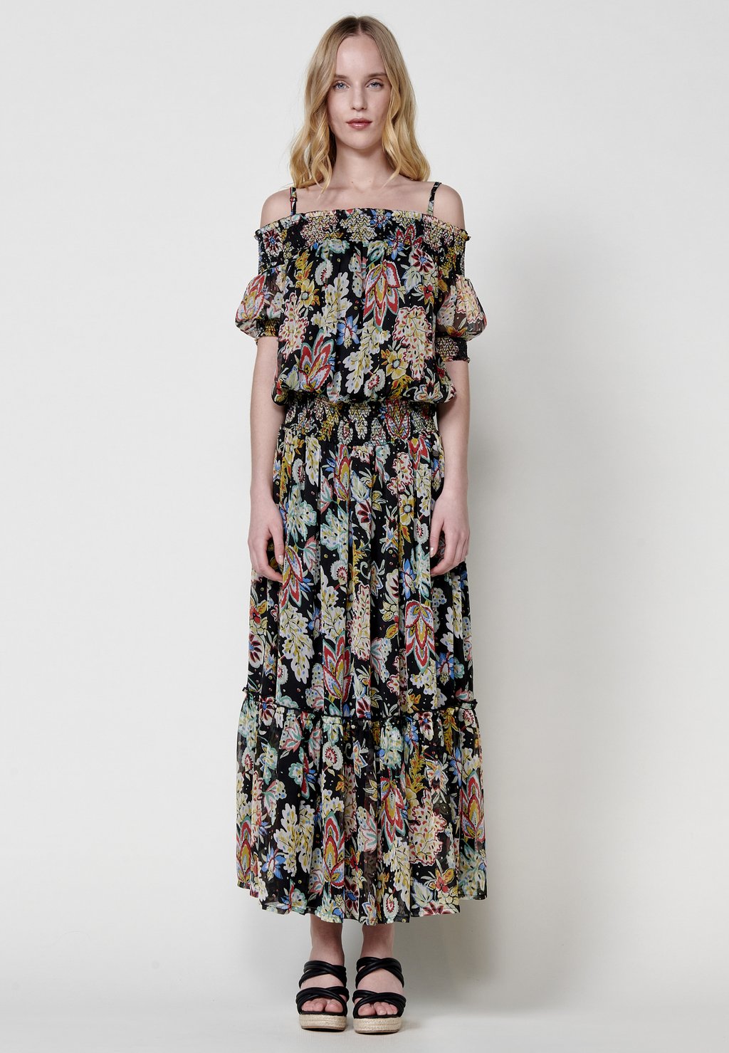 

Длинное платье PRINTED Koroshi, черный