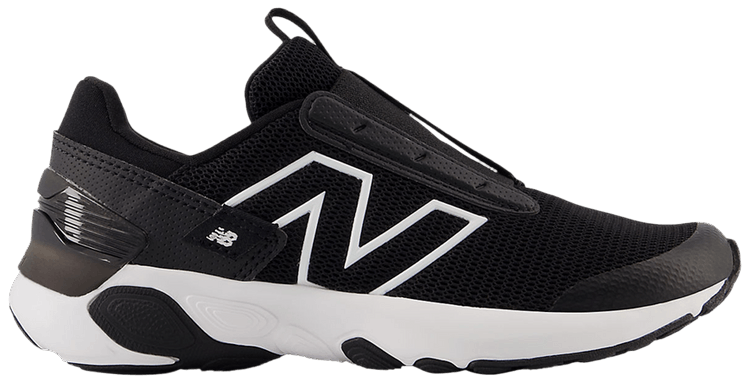 

Кроссовки New Balance Fresh Foam 1440 Slip On Little Kid Wide 'Black White', черный