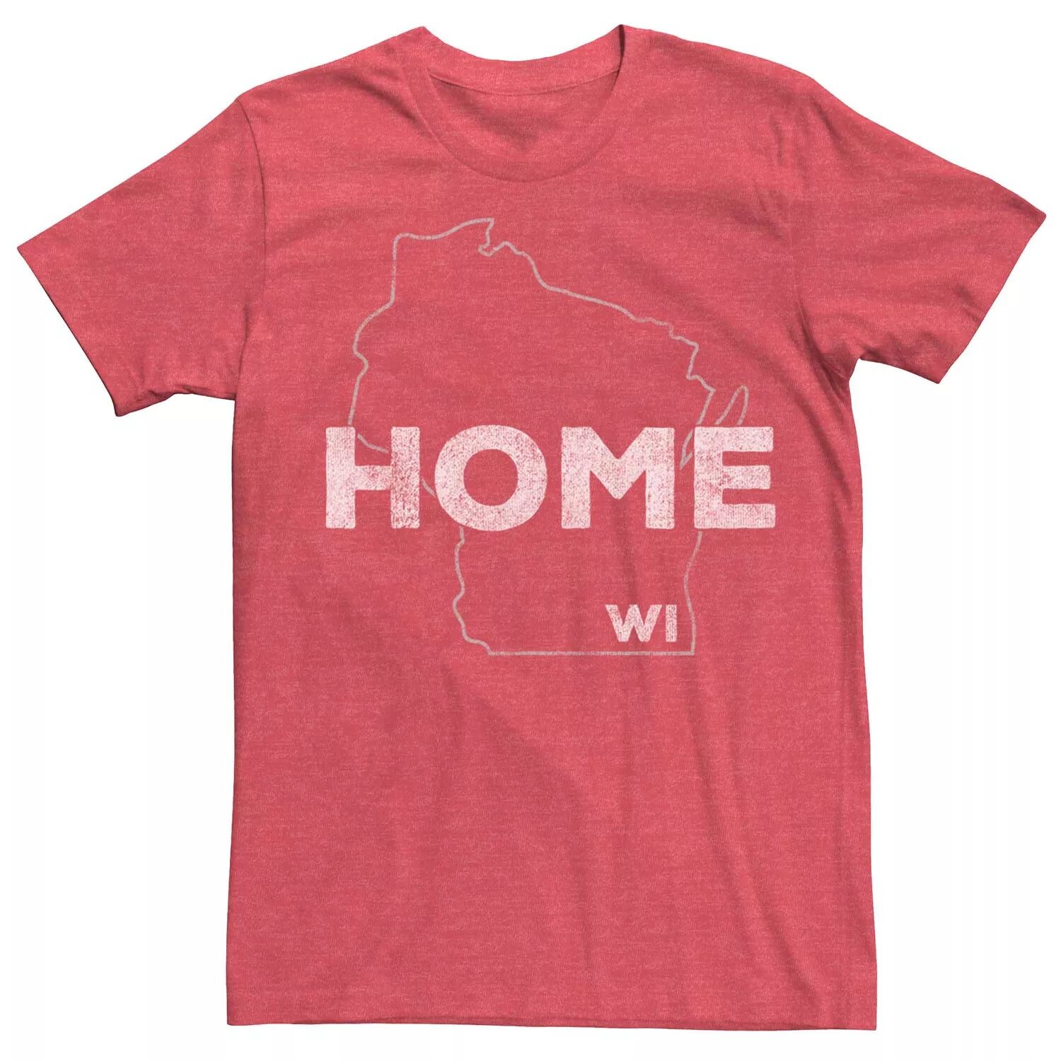 

Мужская футболка с графическим рисунком Wisconsin Home State Licensed Character