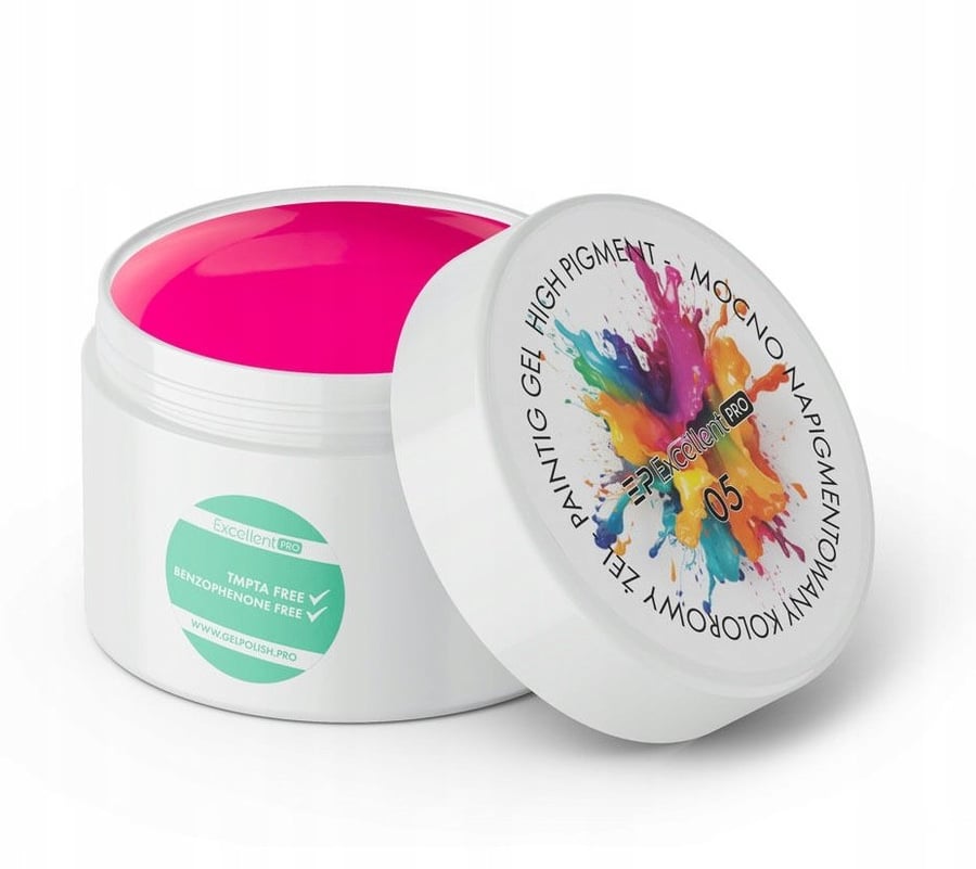 

Excellent Painting Gel Высокопигментированный декоративный гель 05 Розовый 5 мл