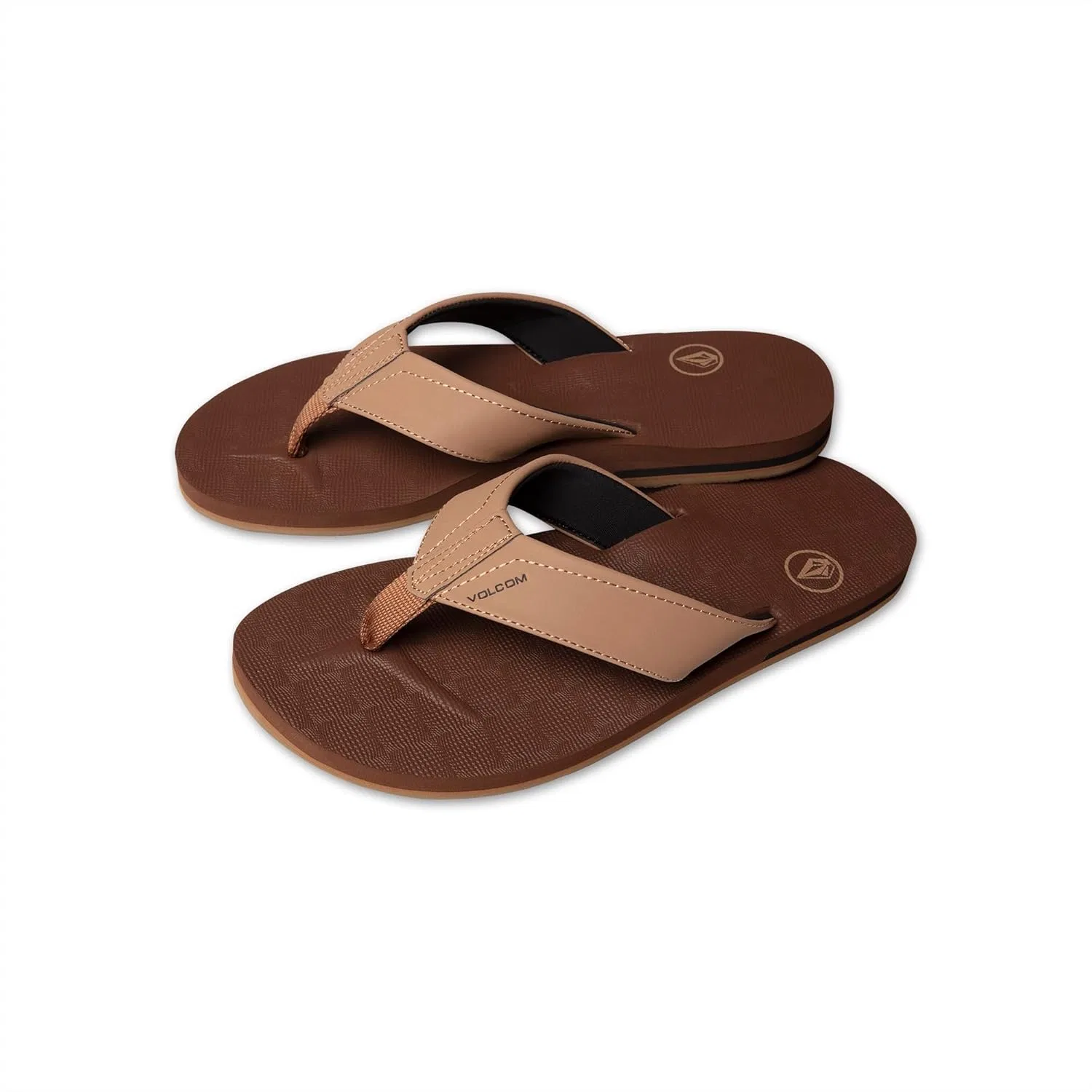 Сандалии водонепроницаемые с поролоновой стелькой Volcom, Brown Khaki
