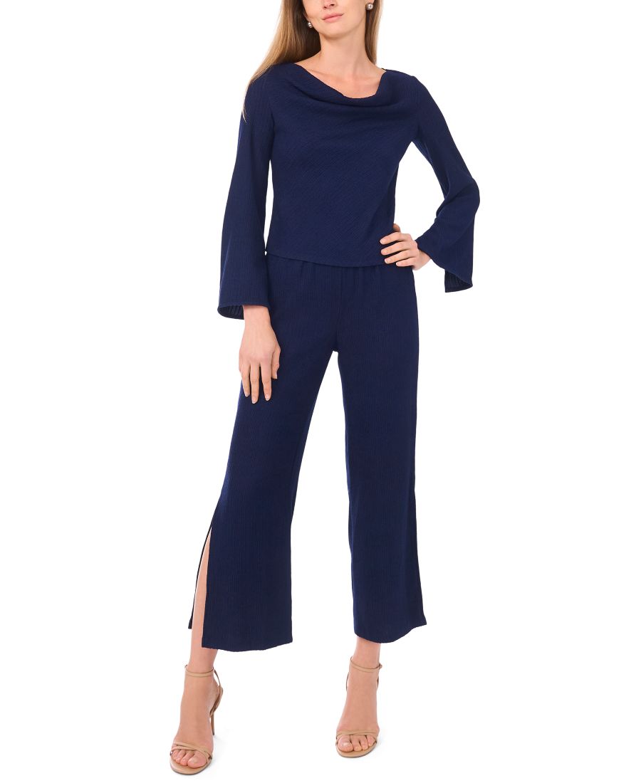 

Женская блузка с длинными рукавами и воротником-хомутом Sam & Jess, Navy