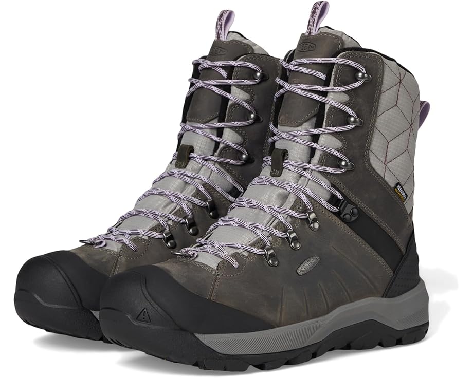 

Ботинки KEEN Revel 4 High Polar Insulated Waterproof, цвет Steel Grey/Orchid Petal