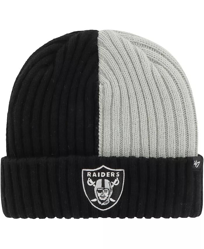 

Мужская черная вязаная шапка Las Vegas Raiders Fracture Cuffed Knit '47 Brand
