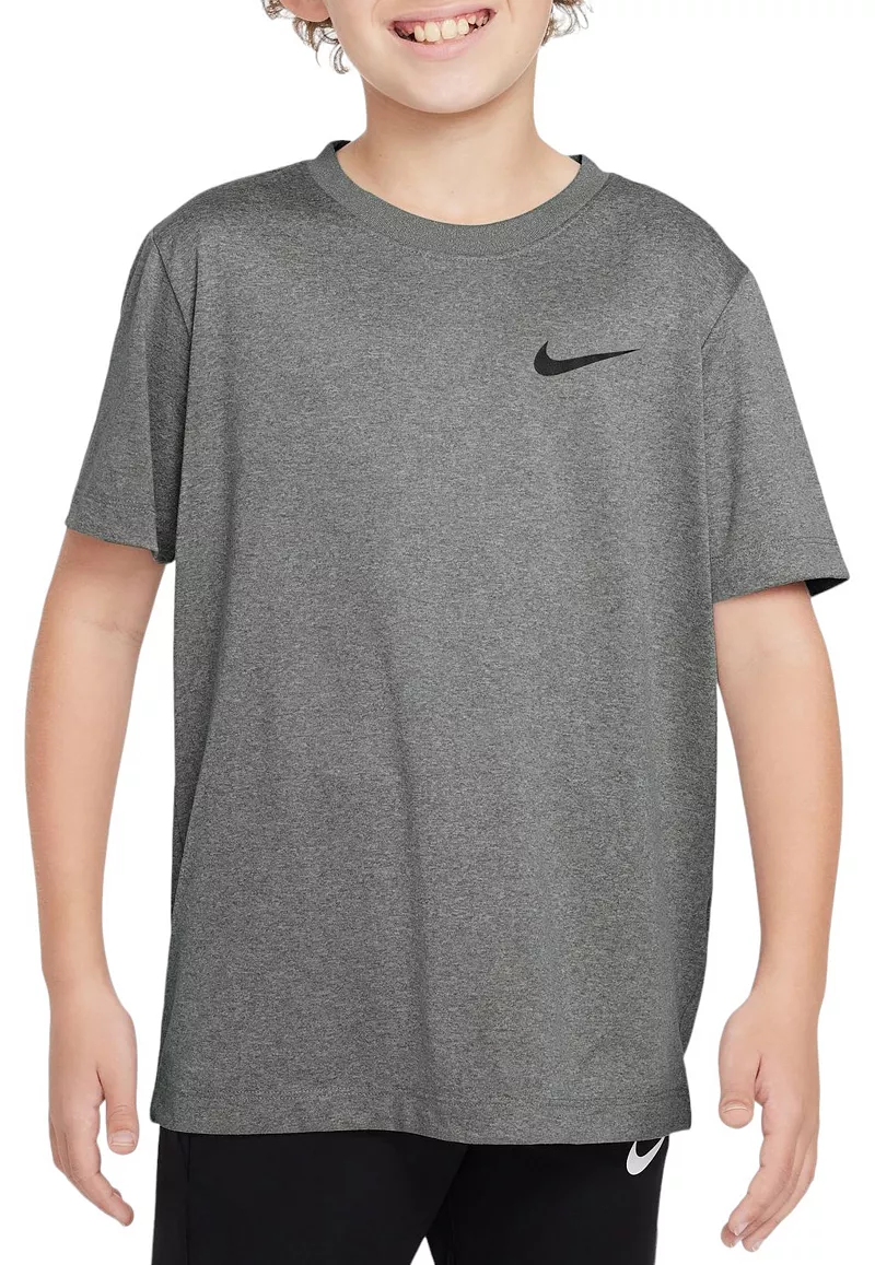 

Детская футболка Nike Legend Dri-FIT, цвет Tumbled Gry/Flt Silv/Htr