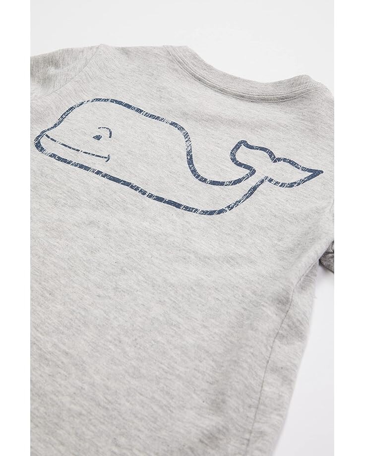 Толстовка Vineyard Vines Kids Short Sleeve Vintage Whale Pocket T-Shirt, цвет Grey Heather — фото 2
