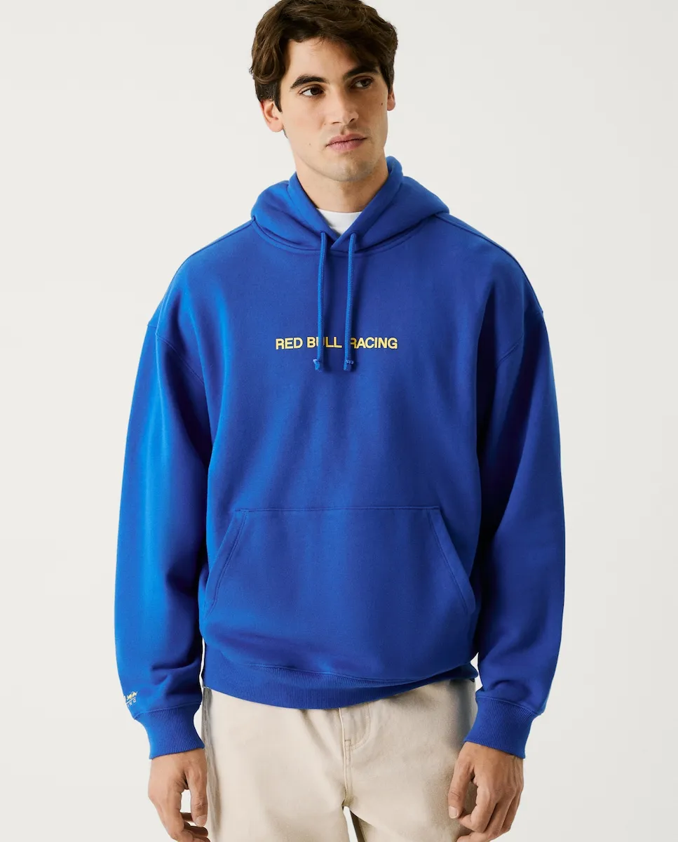 

Мужская толстовка с регулируемым капюшоном и принтом на спине Pepe Jeans, синий