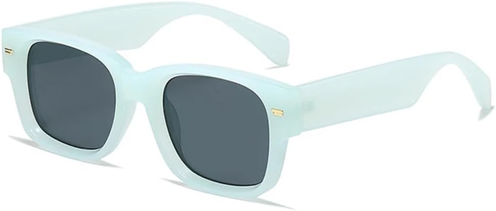 

Мужские солнцезащитные очки Jelly Color Rivets с градиентным переходом цвета и защитой от УФ-излучения UV400 для женщин, идеально подходят для путешествий на открытом воздухе и вождения UYPTK, Jelly Blue Grey