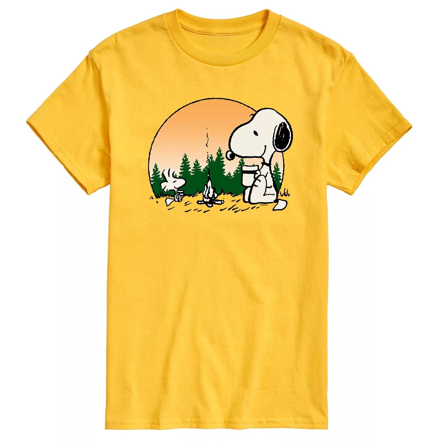 

Мужская футболка с арахисом и кружками для костра Licensed Character