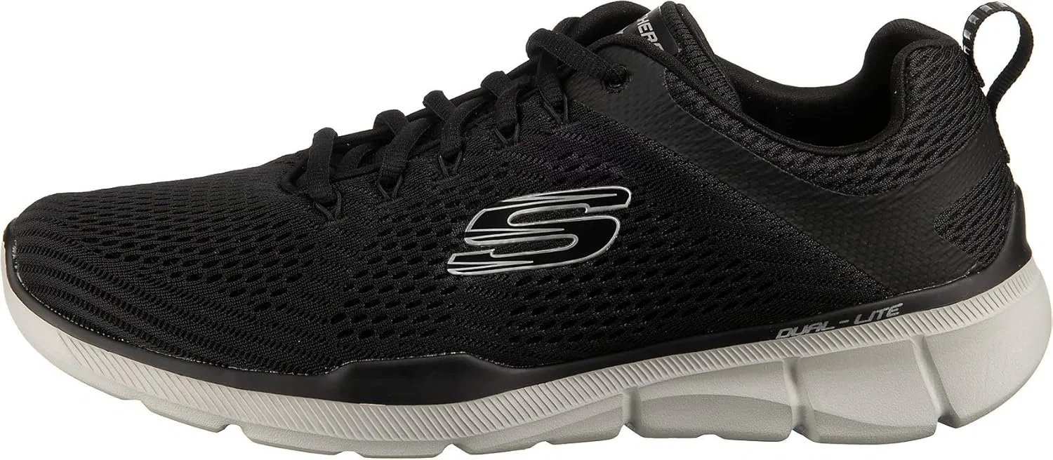 Skechers Equalizer 3.0-52974, низкие кроссовки для мужчин, 3-Black — фото 2