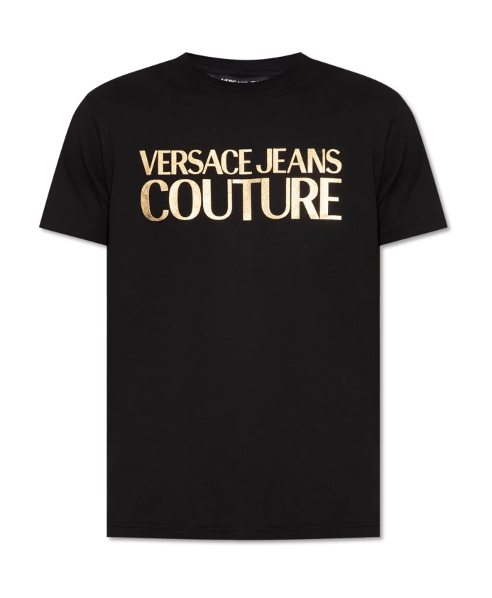 

Футболка с логотипом Versace Jeans Couture, черный