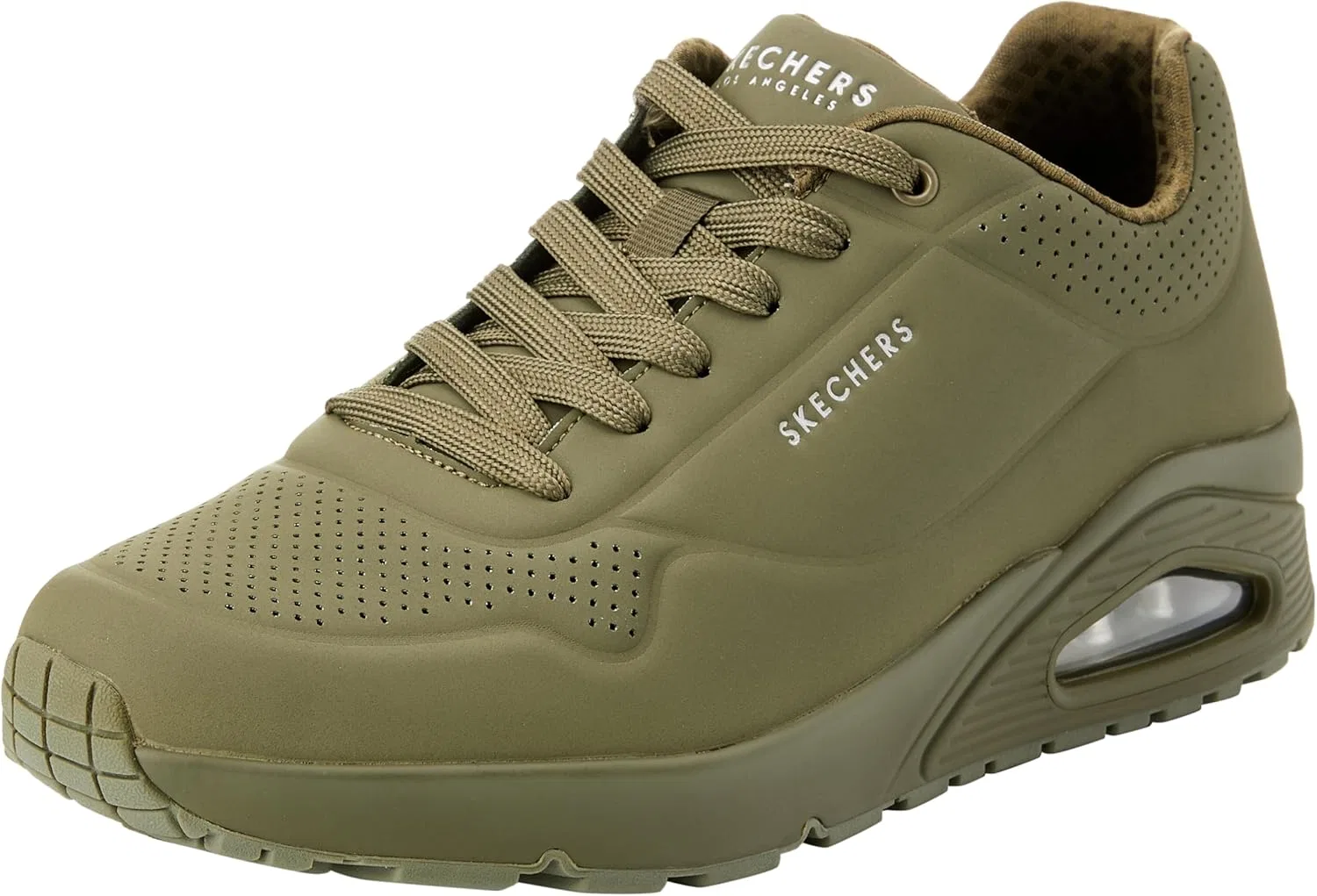 Мужские кроссовки Skechers UNO Stand On Air, Olive Durabuck Mesh