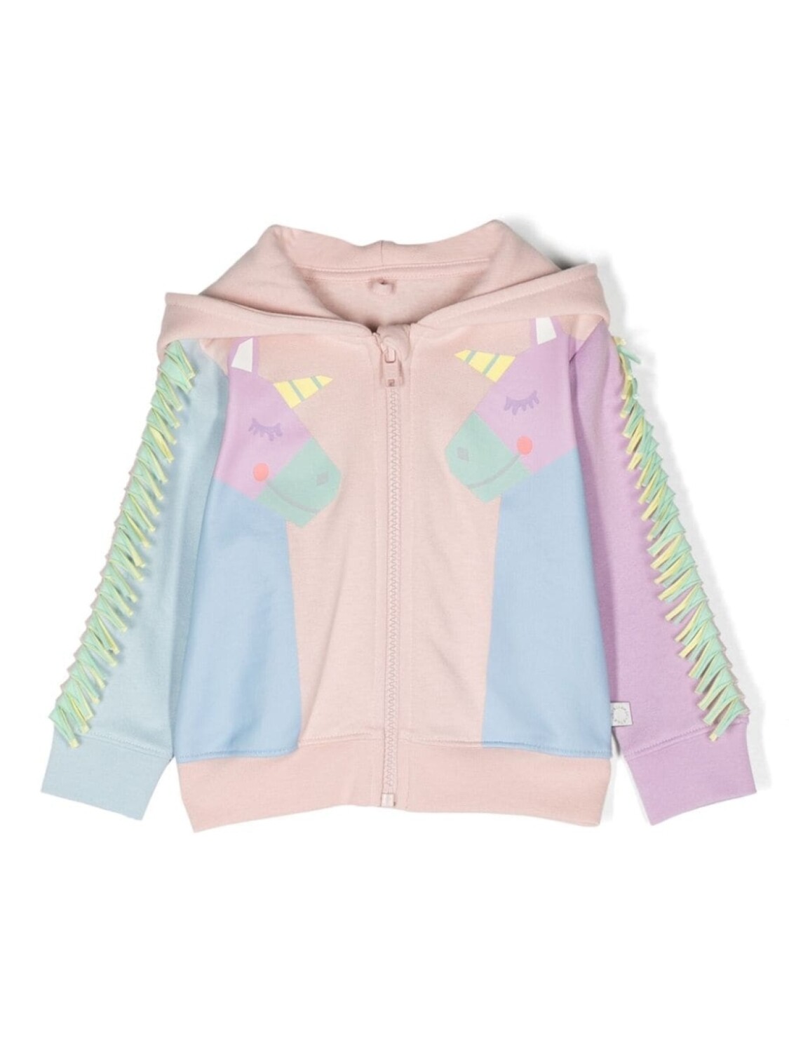 

Stella McCartney Kids куртка с капюшоном и графичным принтом, розовый