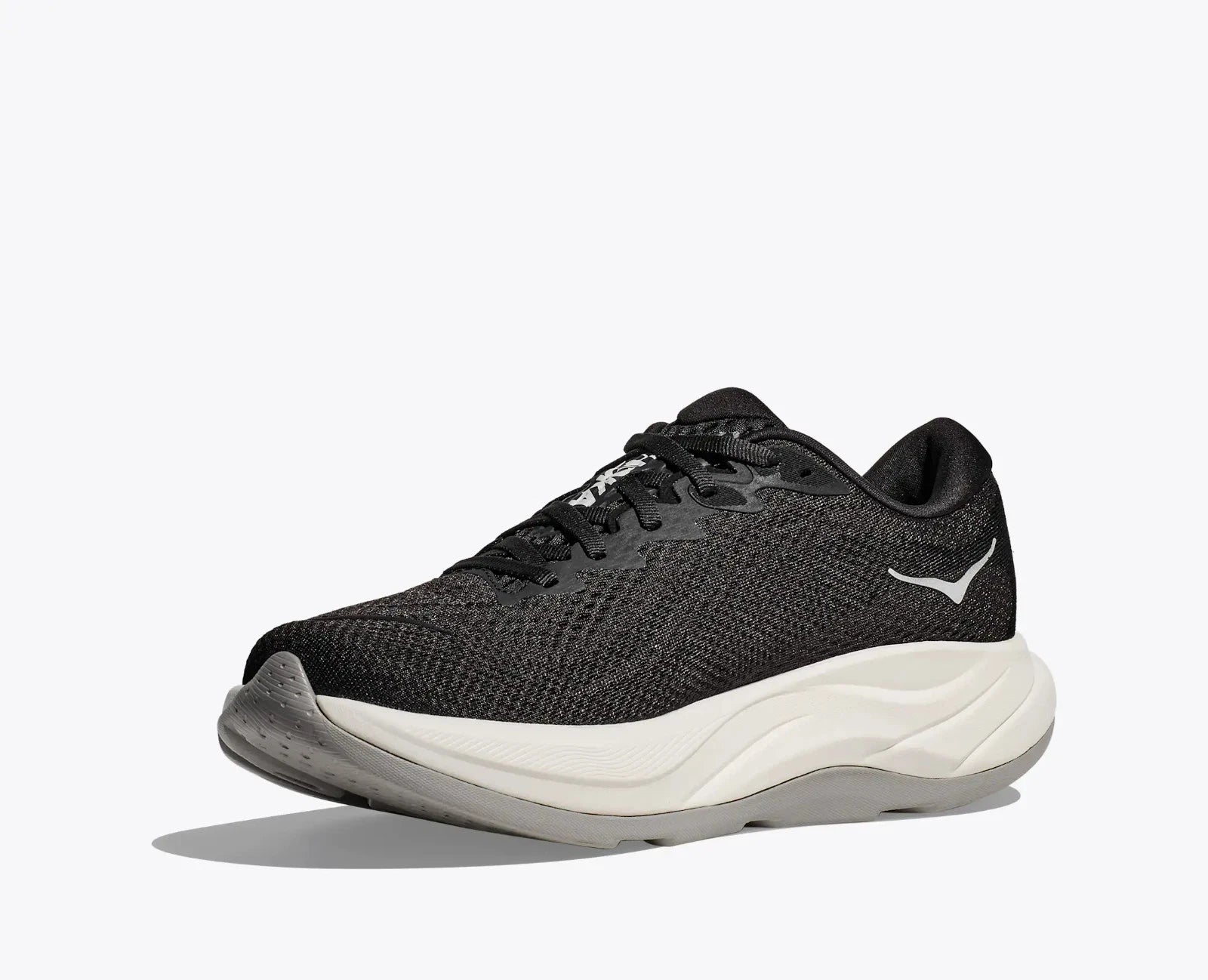 Кроссовки Hoka One One Rincon 4 1155130-BBLC, мужские, черные, со шнуровкой, для бега по шоссе Hoka, черный — фото 3