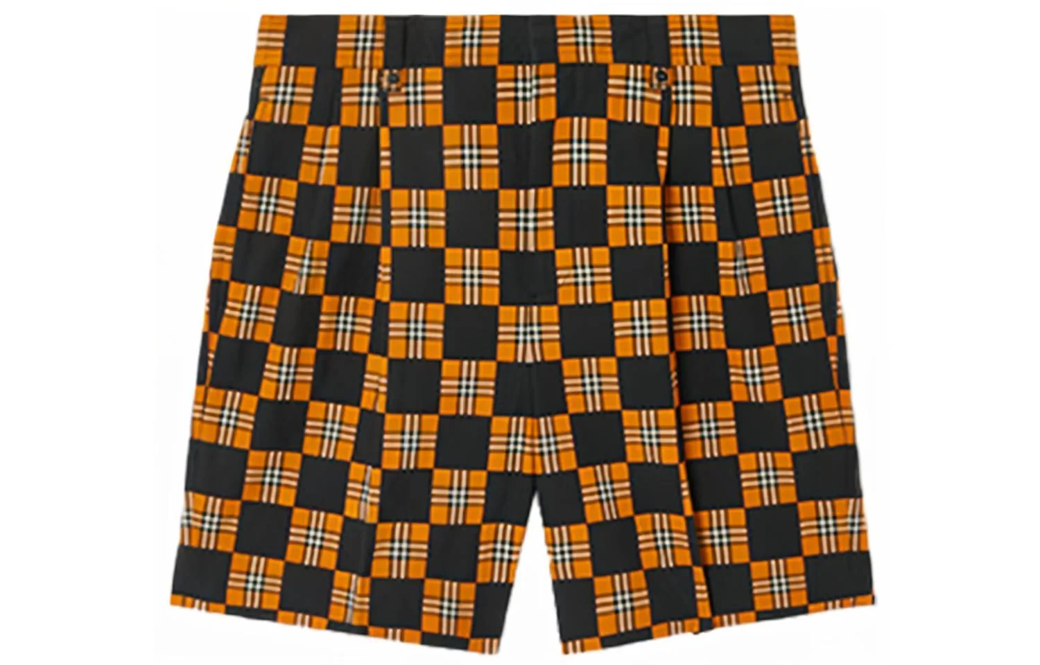 Шорты Scott Chequer Burberry, хлопок, Dark Orange