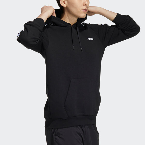 Толстовка Men's adidas neo Ce 3S Flc Hdy Sports Fleece Lined Black, черный — фото 4