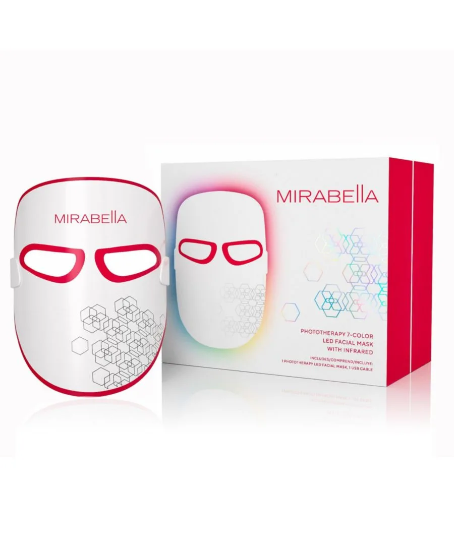 Mirabella Фототерапевтическая 7-цветная светодиодная маска для лица с ближним инфракрасным излучением