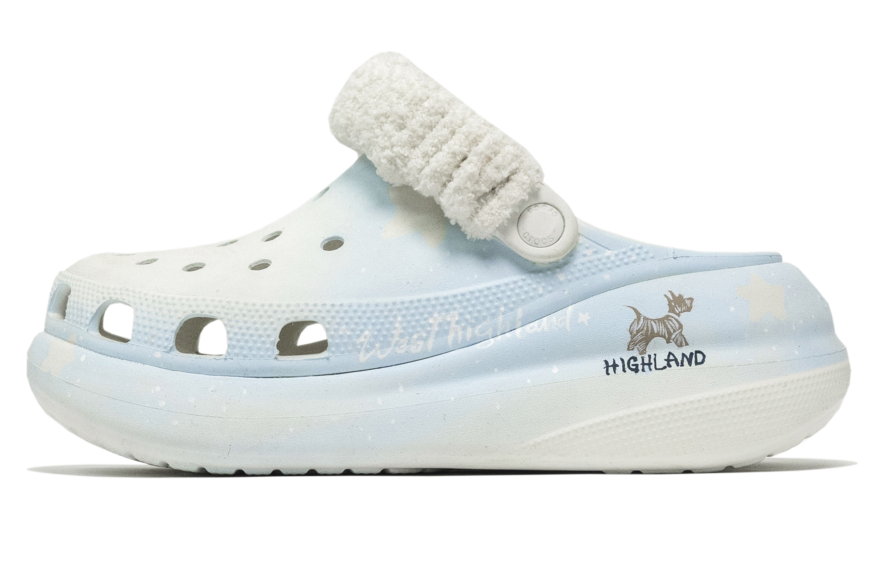 Crocs Классические теплые сабо унисекс светло-голубые