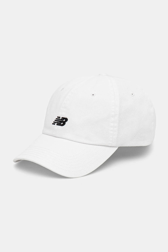 

Хлопковая кепка с козырьком New Balance, белый