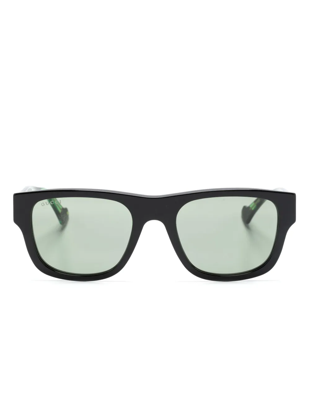 

Солнцезащитные очки в квадратной оправе черепаховой расцветки Gucci Eyewear, черный