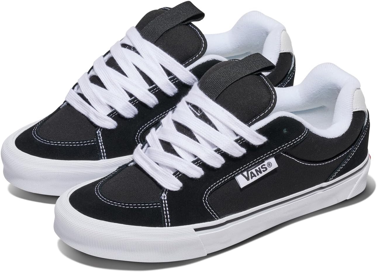 Кеды VANS Unisex Chukka Push, Массивные модные кроссовки в стиле Y2K для скейтборда для мужчин и женщин, черно-белые, размер 6.5/8 — фото 2