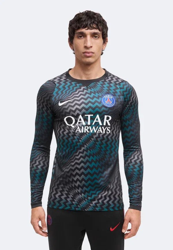Футбольная форма вратаря Paris Saint Germain 2026/27 Stadium, Nike Performance, черно-белый