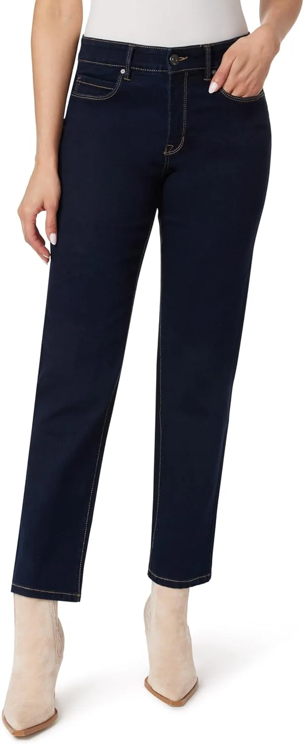 

Джинсы Angels Forever Young Mid-Rise Straight Ankle