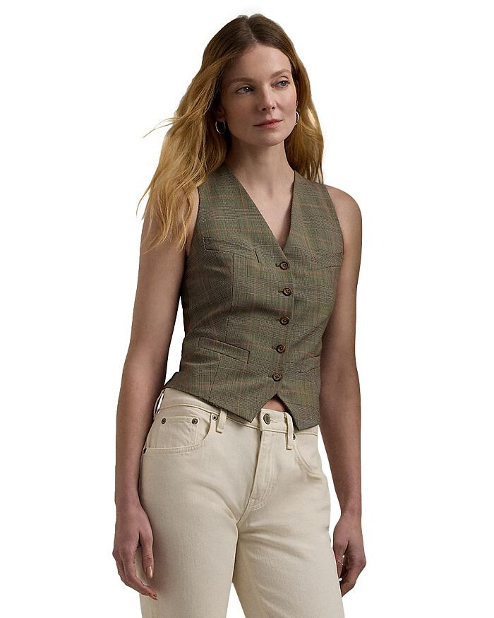 

Лорен Ральф Лорен Жилет из смесовой шерсти Ralph Lauren, коричневый