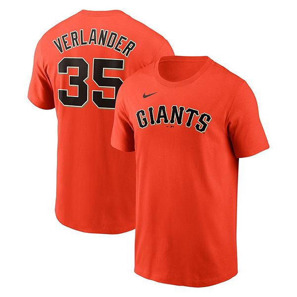 

Футболка с именем и номером Джастина Верландера San Francisco Giants Nike