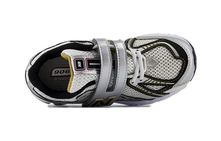 Детские кроссовки с амортизаторами NB 1906R, низкие, для детей от 3 до 7 лет New Balance, серебряный/белый — фото 4
