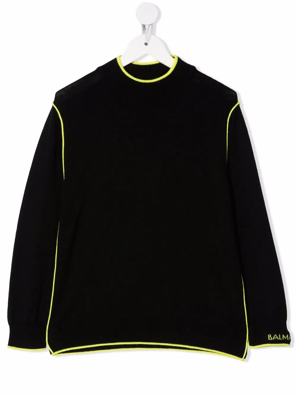 

Джемпер с контрастной отделкой Balmain Kids, черный