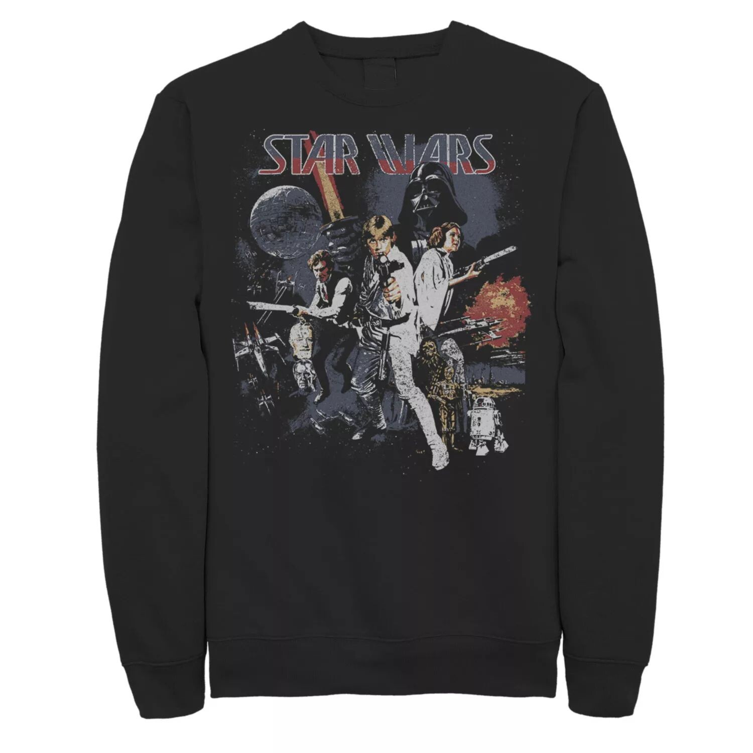 

Мужской свитшот с винтажным постером фильма кандзи Star Wars