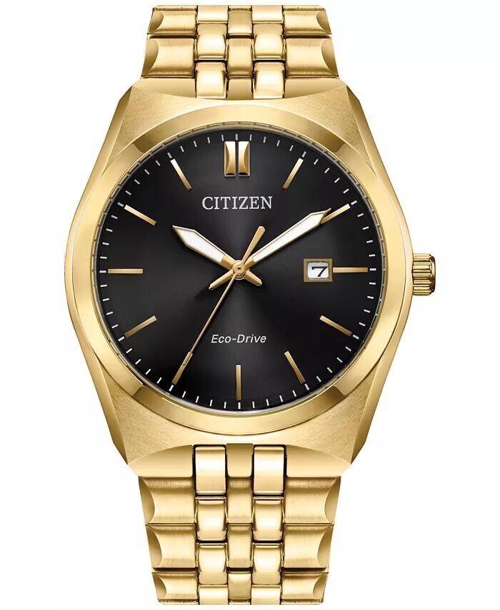 

Мужские часы Eco-Drive Corso с золотистым браслетом из нержавеющей стали, 40 мм Citizen
