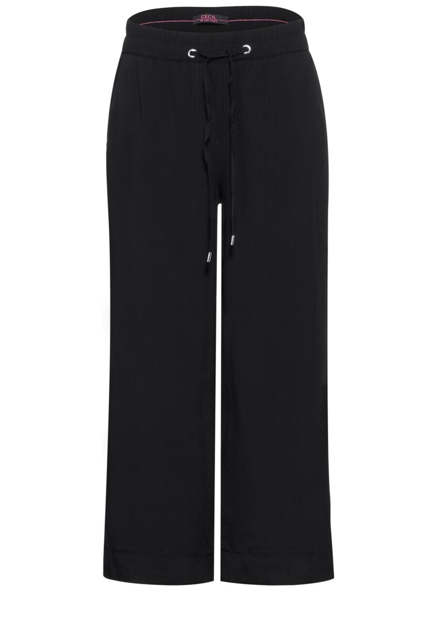

Тканевые брюки CECIL Wide leg Pants, черный