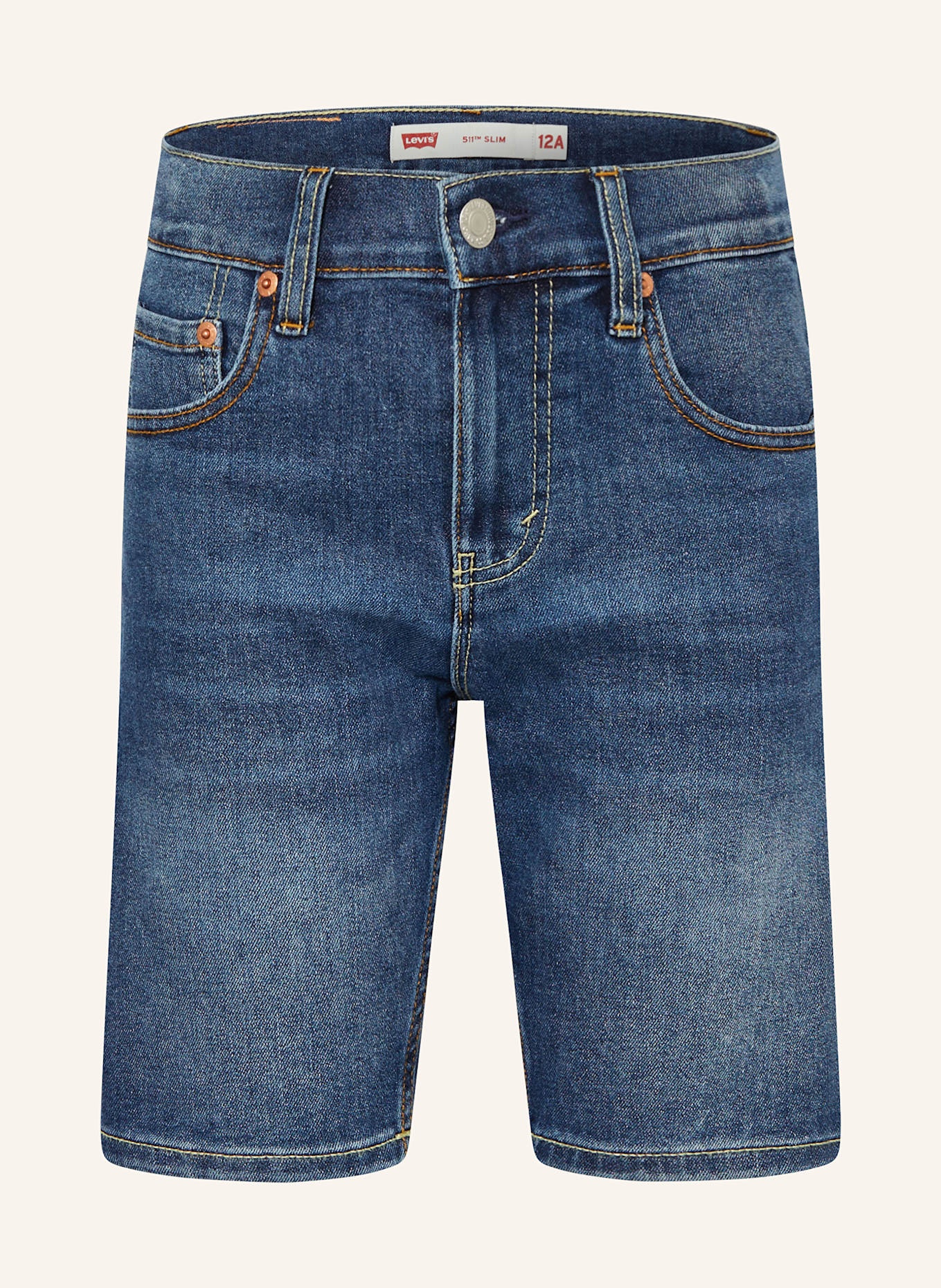 

Джинсовые шорты 511 облегающий короткий крой Levi'S, золотой