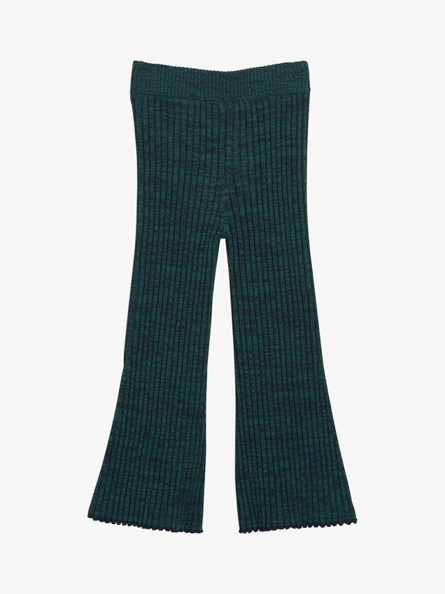 Детские ребристые брюки-клеш Marl Whistles, Green — фото 4