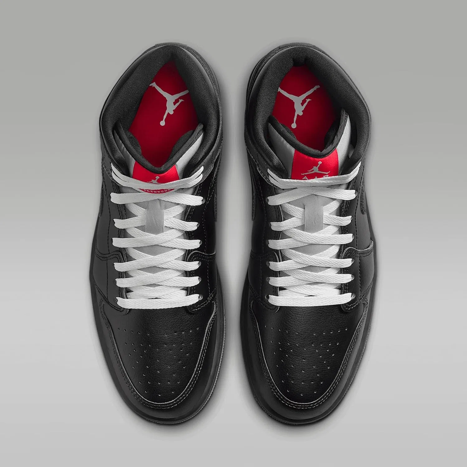 Мужские кроссовки Nike Air Jordan 1 Mid Se, Black/White/Wolf Grey/Black — фото 4