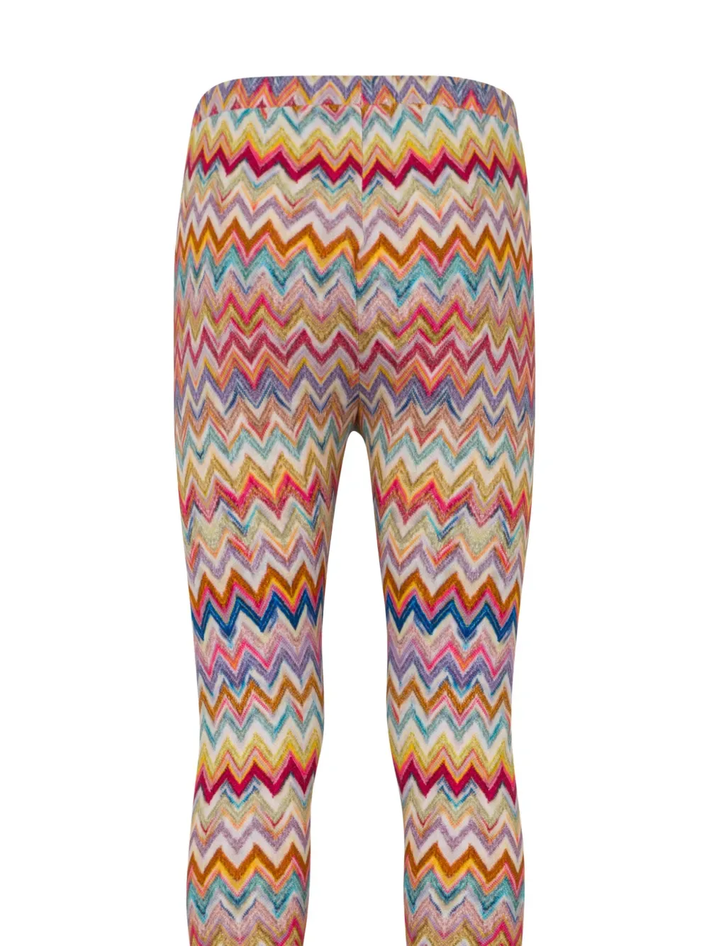 Леггинсы с рисунком "елочка" Missoni Kids, розовый — фото 3