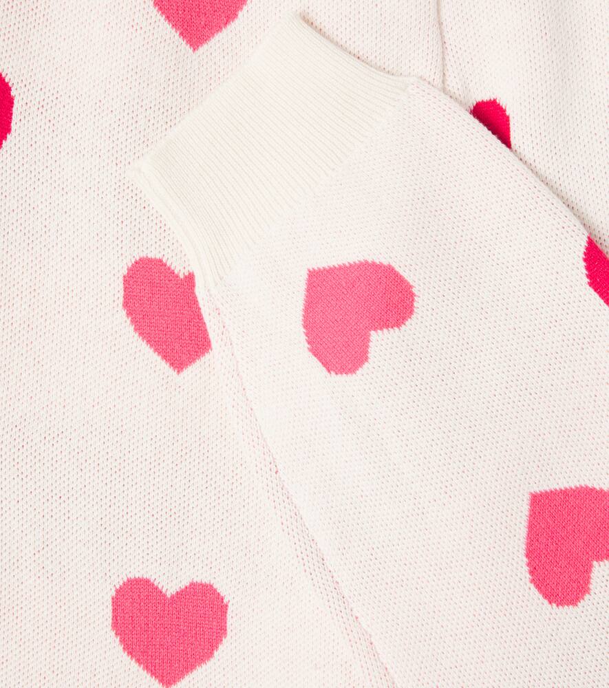 Брюки из хлопкового жаккарда Lapis Konges Sløjd, Coeur Colore Duo Pink — фото 2