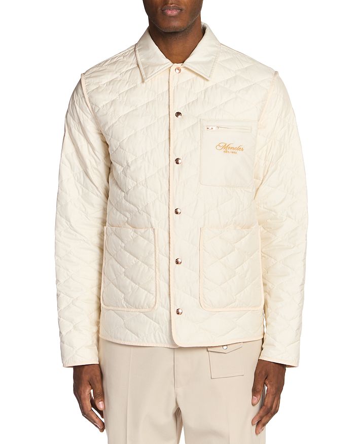 

Кастос Стеганая Куртка Moncler, белый