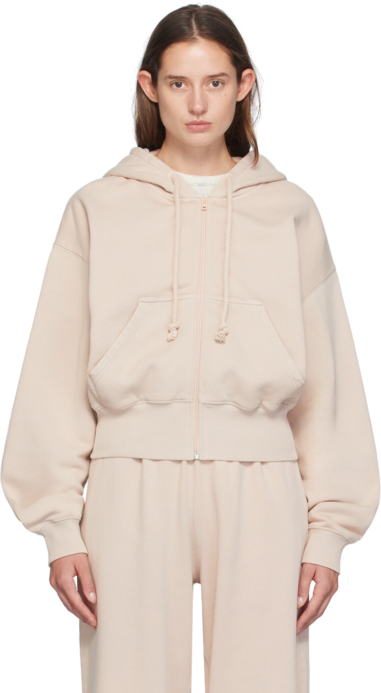 

Бежевая толстовка с капюшоном на молнии Acne Studios