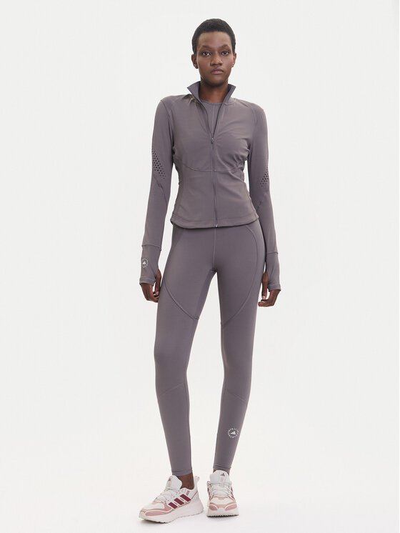 Техническая футболка slim fit Training Midlayer JW4553 Adidas By Stella Mccartney, серый — фото 2