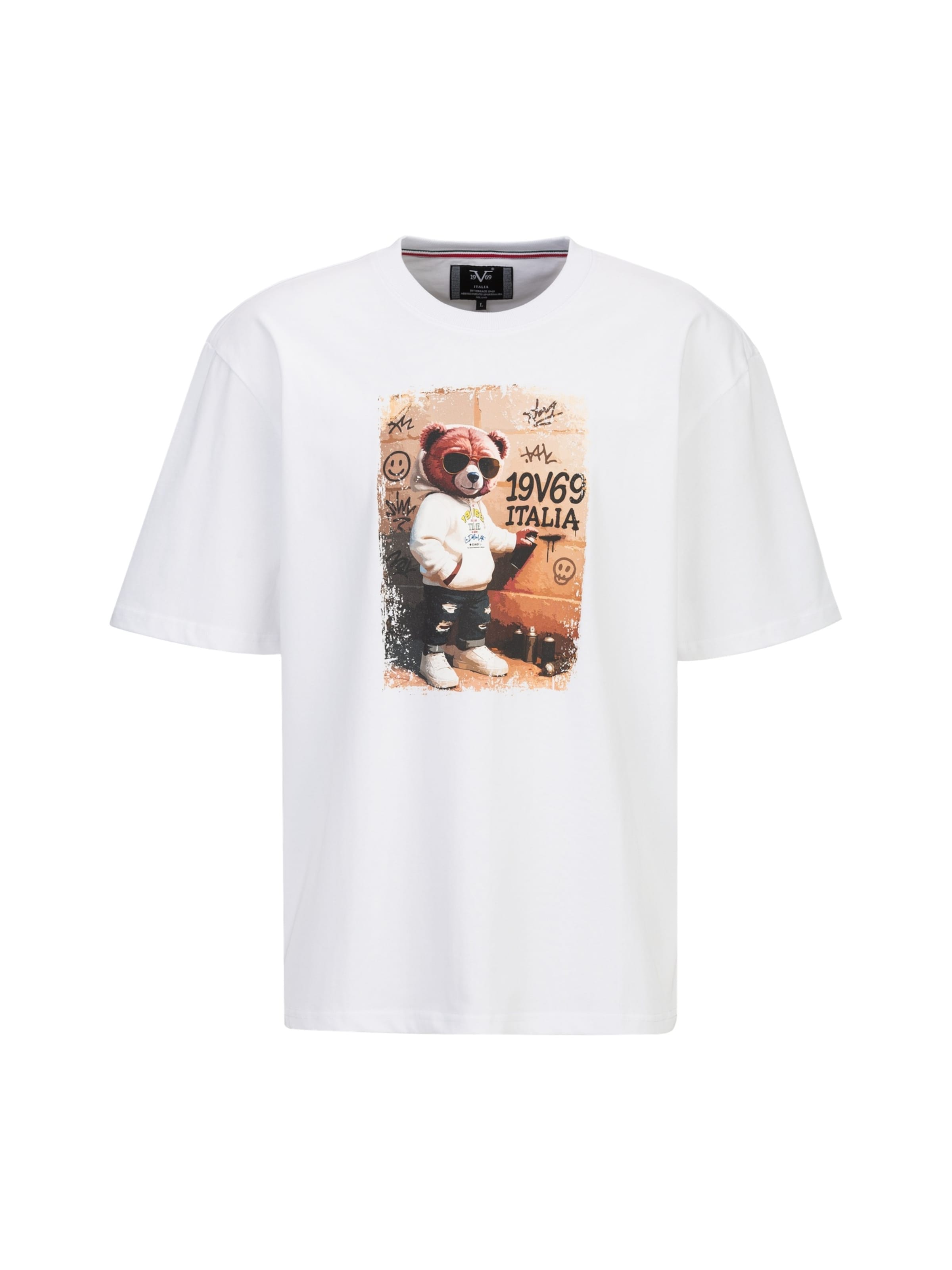 

19V69 ITALIA Футболка 'Tamaro' в белом цвете