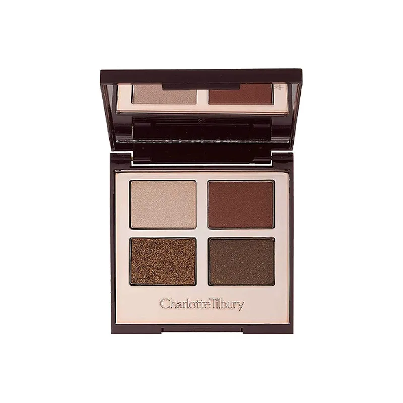Charlotte Tilbury Тени для век CT Luxurious Color 4 Colors, Pink Brown Delicate Clear, легко растушевываются, 5.2г/6г, подарок на день рождения, Dolce Vita(The Bella sofia)