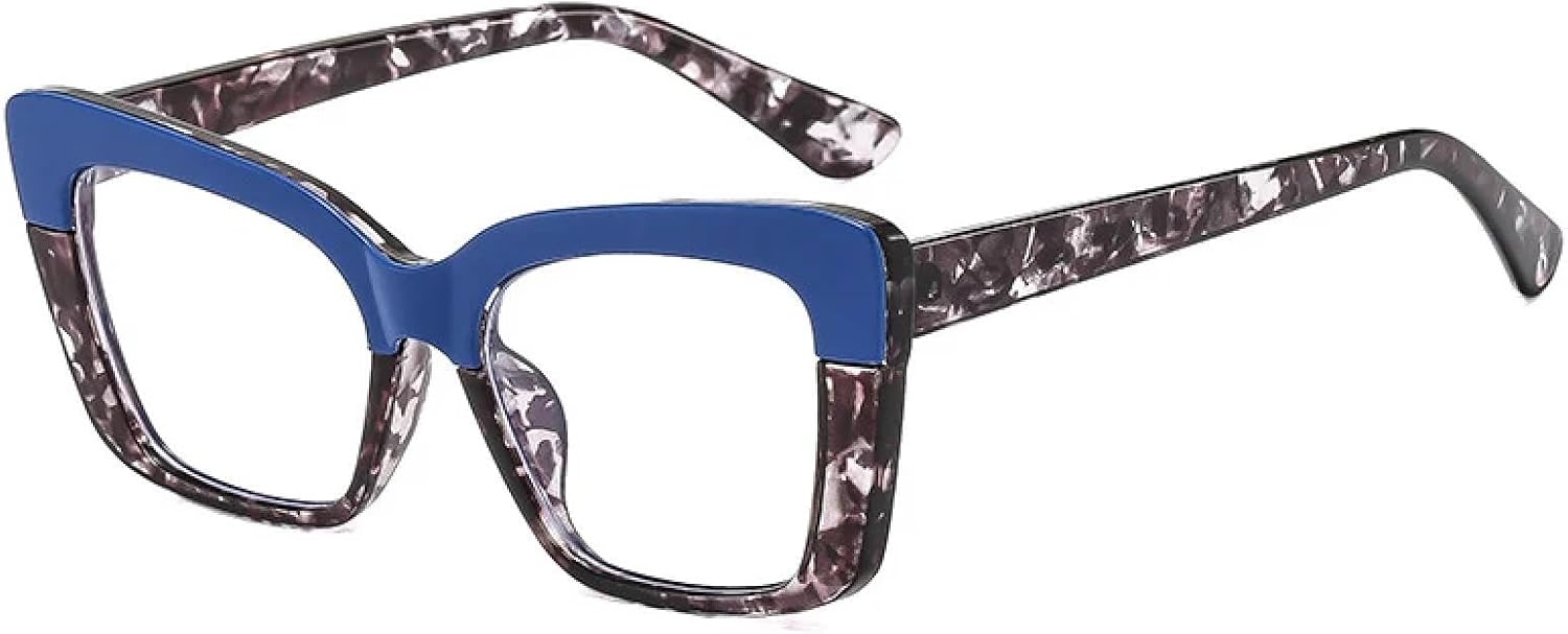 

Солнцезащитные очки с защитой от УФ-излучения UV400 | Двухцветные прозрачные линзы | Для женщин и мужчин, для занятий спортом на открытом воздухе и вождения DSVIGF, Blueflower