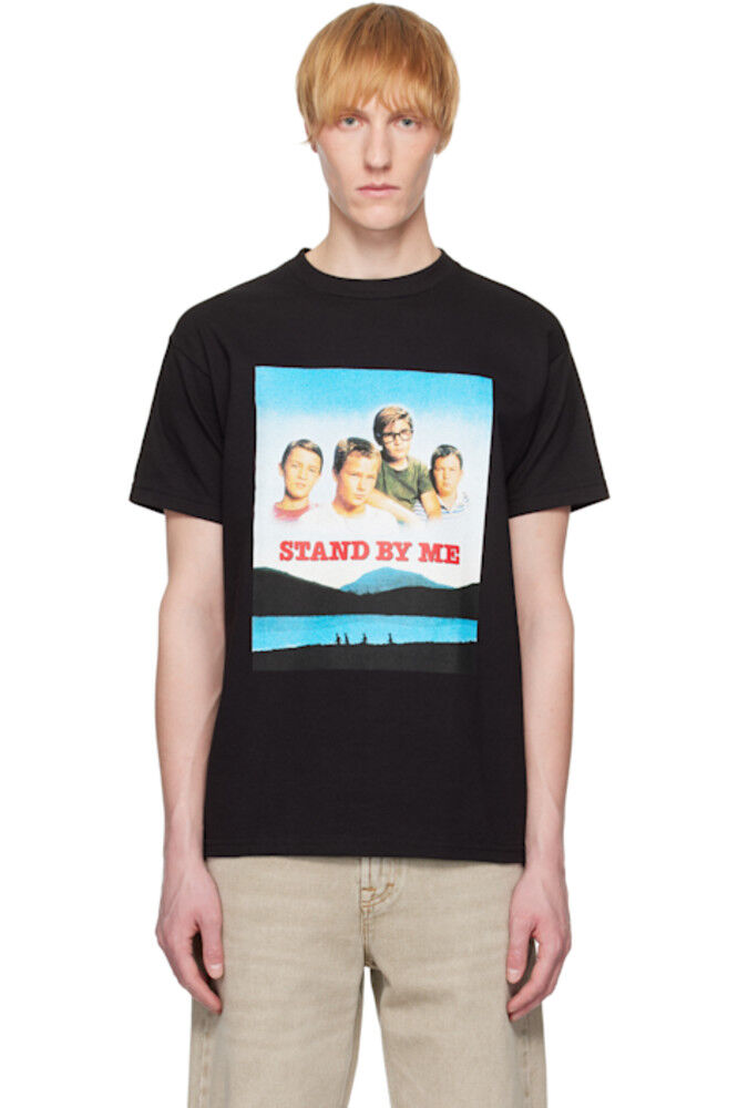 

Черная футболка с круглым вырезом «Stand By Me» WACKO MARIA