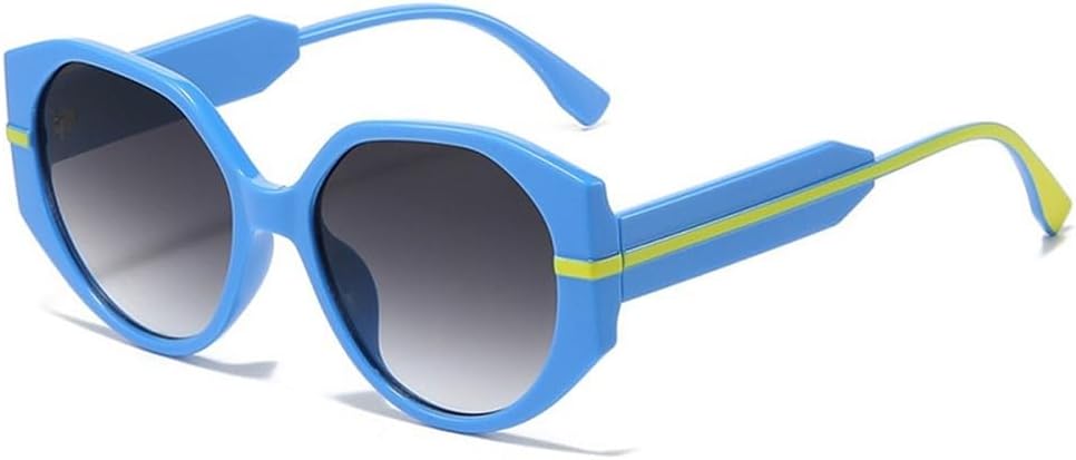 

Круглые солнцезащитные очки для женщин и мужчин, тонкого типа, с градиентными линзами, поликарбонатной оправой, винтажный стиль, защита от ультрафиолета UV400 VFDHN, C4