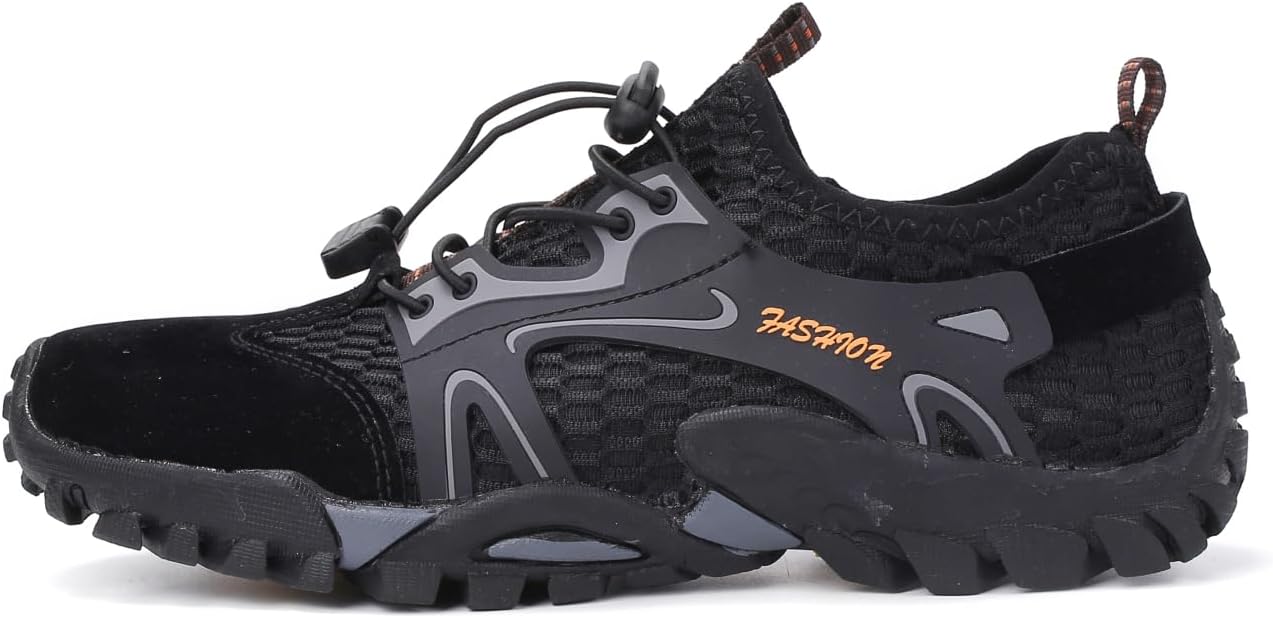 

Мужские быстросохнущие водонепроницаемые сетчатые кроссовки Calceus для активного отдыха, походов и прогулок. Легкие, для активного отдыха на природе, черный